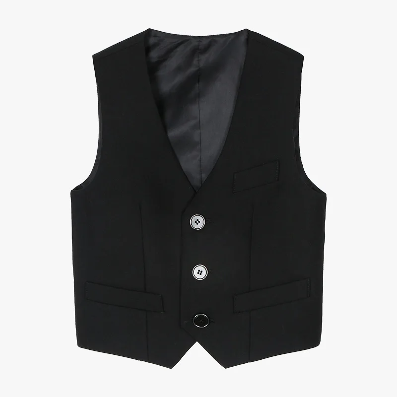 Boys' casual suit, vest, college style, children's black children's clothing, vest, class uniform, boys' vest, solid color set
Boys' casual suit, vest, college style, children's black children's clothing, vest, class uniform, boys' vest, solid color set