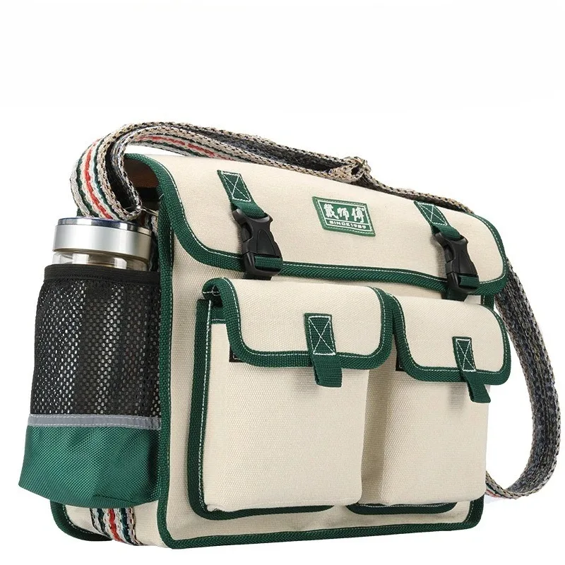 Multifunctional Canvas Tool Bag Durable Heavy Duty Shoulder Crossbody Repair Kit for Mechanics
Multifunctional Canvas Tool Bag Durable Heavy Duty Shoulder Crossbody Repair Kit for Mechanics