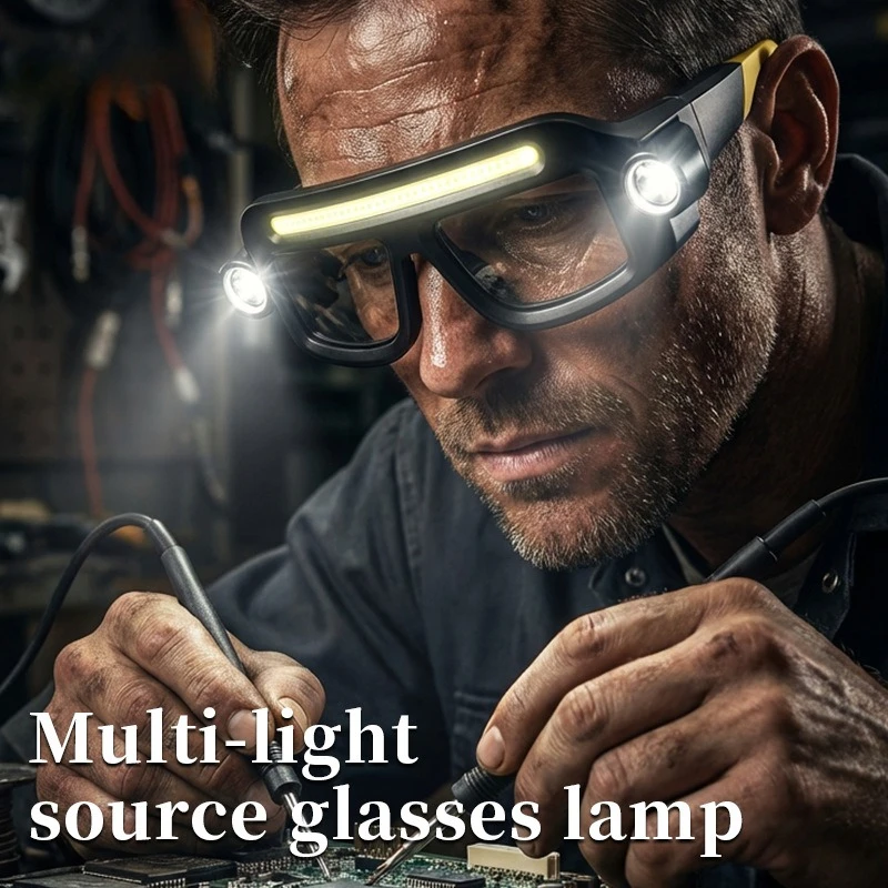 Multifunctional Eyeglass Lamp, USB Charging, Long-lasting Lithium Battery, Head-mounted Lighting Lamp for Outdoor Hiking
Multifunctional Eyeglass Lamp, USB Charging, Long-lasting Lithium Battery, Head-mounted Lighting Lamp for Outdoor Hiking