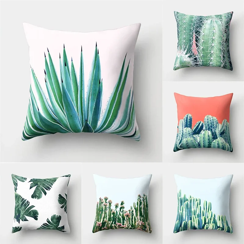 45x45cm Tropical Plant Pillowcase Green Leaf Cactus Sofa Office Seat Cushion Cover Creative Ornament Home Decoration
45x45cm Tropical Plant Pillowcase Green Leaf Cactus Sofa Office Seat Cushion Cover Creative Ornament Home Decoration