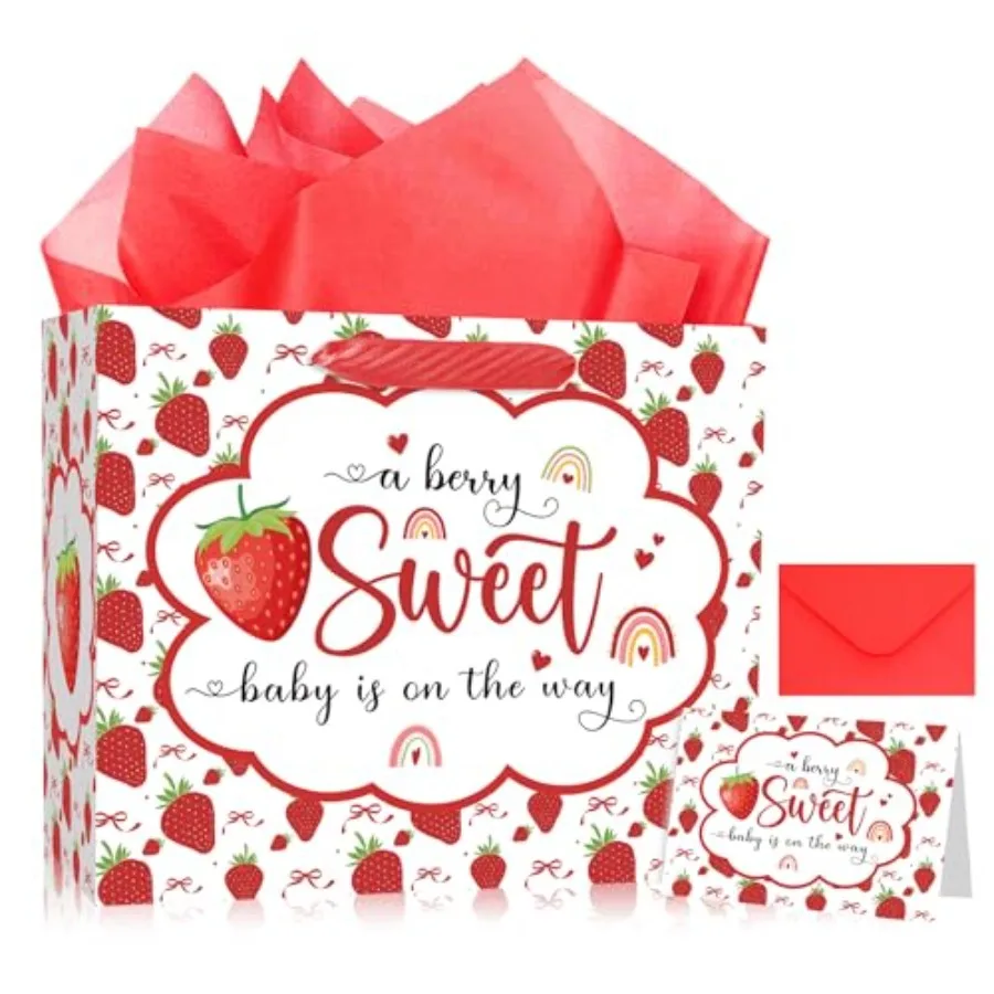 Baby Shower Gift Bags - Sweet Baby Shower Bag Set Vintage with Tissue Paper Greeting Card Envelope for Women Her Mother Reusabl
Baby Shower Gift Bags - Sweet Baby Shower Bag Set Vintage with Tissue Paper Greeting Card Envelope for Women Her Mother Reusabl