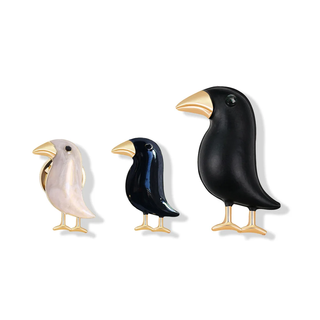 Creative Cute Bird Brooches For Women Men Clothing Fashionable Personalized Black Crow Animal Badge Pins Casual Jewelry Gifts
Creative Cute Bird Brooches For Women Men Clothing Fashionable Personalized Black Crow Animal Badge Pins Casual Jewelry Gifts