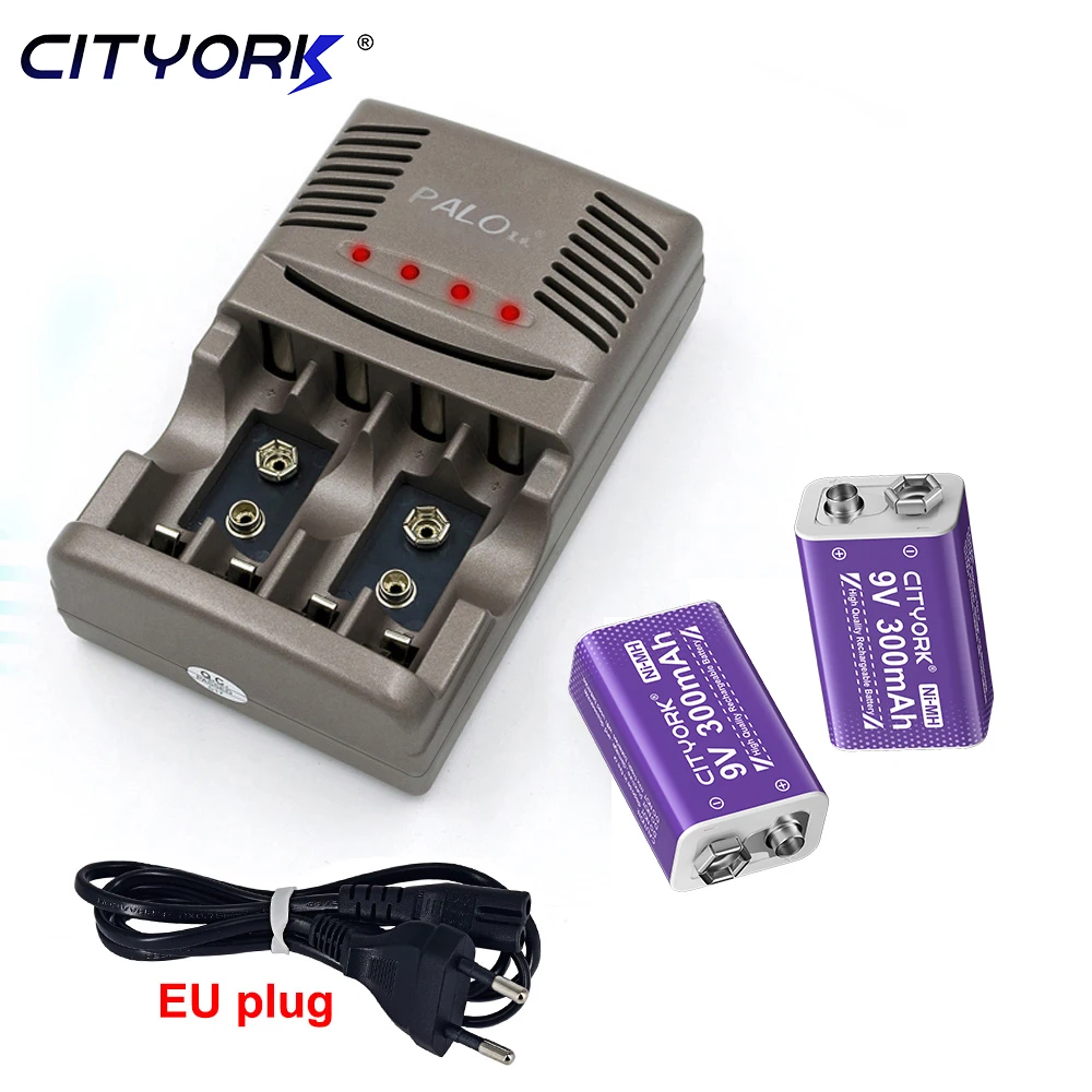 9V 6F22 NiMH Rechargeable Battery 300mAh+LED Indicator Smart Charger for Multimeter Microphone Guitar Metal Detector Smoke Alarm
9V 6F22 NiMH Rechargeable Battery 300mAh+LED Indicator Smart Charger for Multimeter Microphone Guitar Metal Detector Smoke Alarm