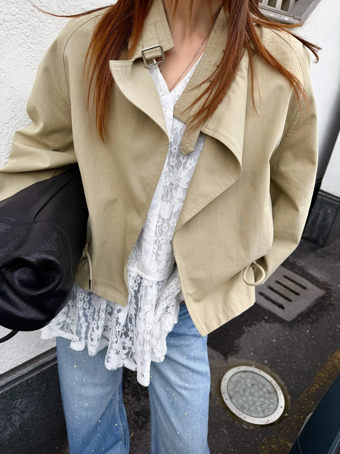 i ort Coat Jaet Women's Spring New Design Sense Small Jaet Top Button Splicing ket High Waist Belted Korean Sle
i ort Coat Jaet Women's Spring New Design Sense Small Jaet Top Button Splicing ket High Waist Belted Korean Sle