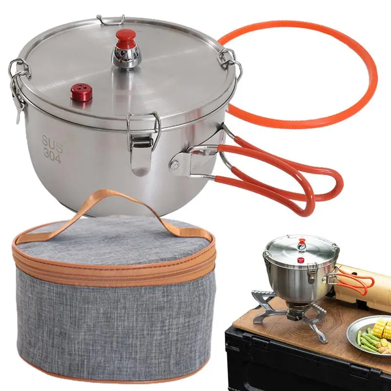 Camping Pressure Pot Stainless Steel Pressure Cooker Camping Cookware Stainless Steel Pressure Cooker Multi-Function Stove Top
Camping Pressure Pot Stainless Steel Pressure Cooker Camping Cookware Stainless Steel Pressure Cooker Multi-Function Stove Top