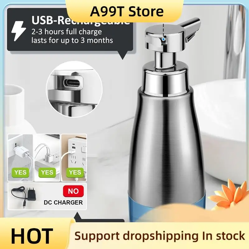 A99T Automatic Soap Dispenser Touchless Stainless Steel Auto Liquid Hand Dish Soap Dispenser Hands Free Electric
A99T Automatic Soap Dispenser Touchless Stainless Steel Auto Liquid Hand Dish Soap Dispenser Hands Free Electric