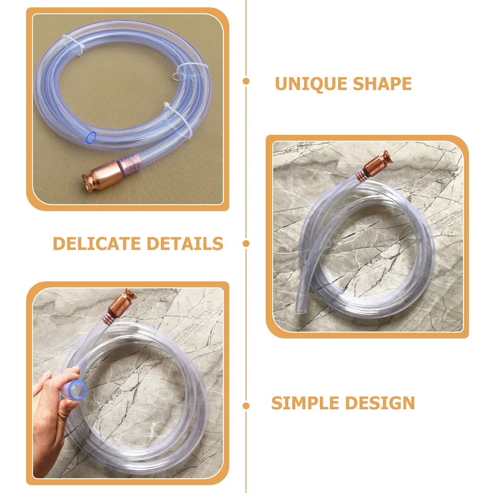 1/2 Copper Connector 2M Siphon Hose for Oil Transfer Self-priming Pump Liquid Plastic Fuel Siphon Tube Car Maintenance
1/2 Copper Connector 2M Siphon Hose for Oil Transfer Self-priming Pump Liquid Plastic Fuel Siphon Tube Car Maintenance