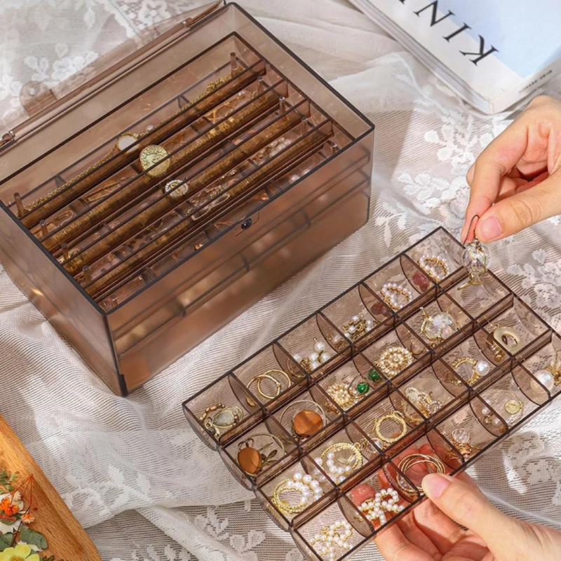 Acrylic Multilayer Storage Cases Makeup Jewellery Organiser Drawer Box Large Space Dust Proof Jewelry Boxes Store Decor Women
Acrylic Multilayer Storage Cases Makeup Jewellery Organiser Drawer Box Large Space Dust Proof Jewelry Boxes Store Decor Women
