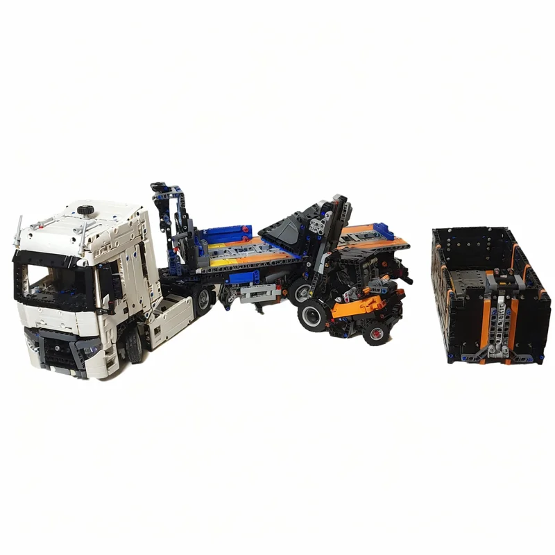 3117pcs MOC Renault T High Hooklift Trailer Technical Model Building Blocks Construction Toy Christmas Gifts DIY Creative Idea
3117pcs MOC Renault T High Hooklift Trailer Technical Model Building Blocks Construction Toy Christmas Gifts DIY Creative Idea