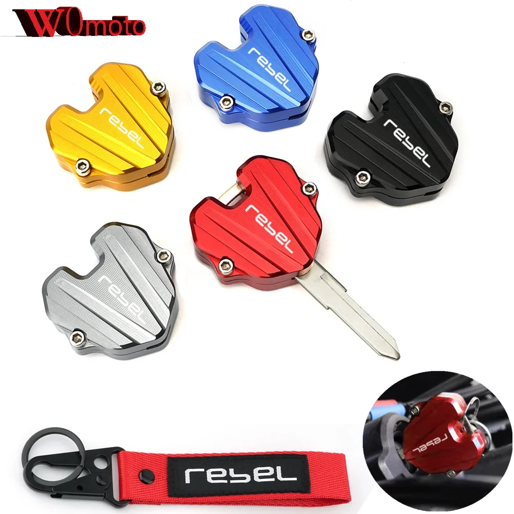 With Logo "REBEL" For Honda REBEL CM300 The New Motorcycle CNC Aluminum alloy Keychain Keyring Protect Key Chain Cover Case Shel
With Logo "REBEL" For Honda REBEL CM300 The New Motorcycle CNC Aluminum alloy Keychain Keyring Protect Key Chain Cover Case Shel
