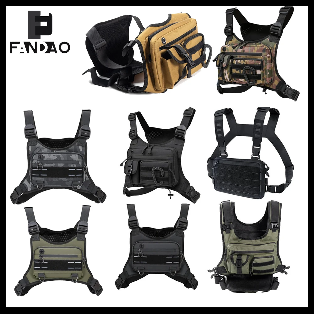 Tactical Chest Pack Men's Multifunctional Adjustable Waterproof Mountaineering Bag for Outdoor Sports Travel Hiking Running
Tactical Chest Pack Men's Multifunctional Adjustable Waterproof Mountaineering Bag for Outdoor Sports Travel Hiking Running