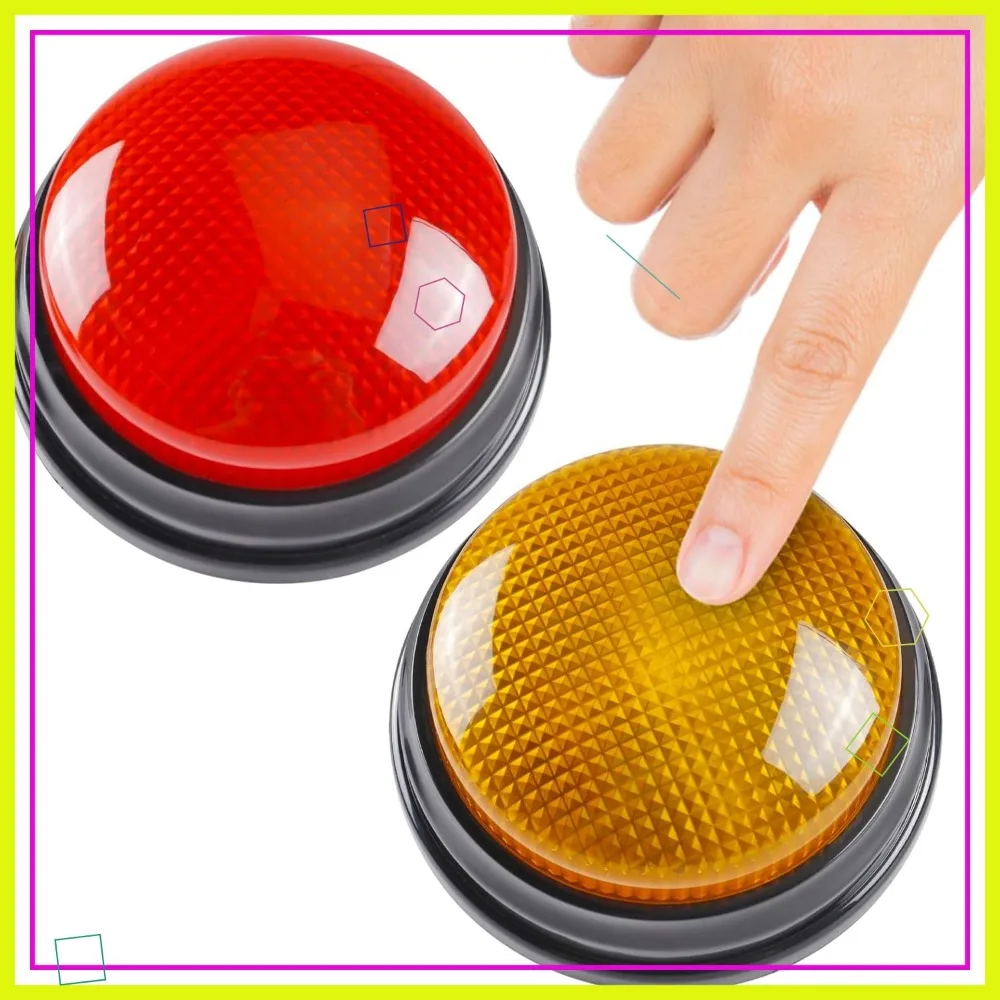 2-Pack Game Buzzers with Lights & Sound for Trivia, Family Feud, Classroom
2-Pack Game Buzzers with Lights & Sound for Trivia, Family Feud, Classroom