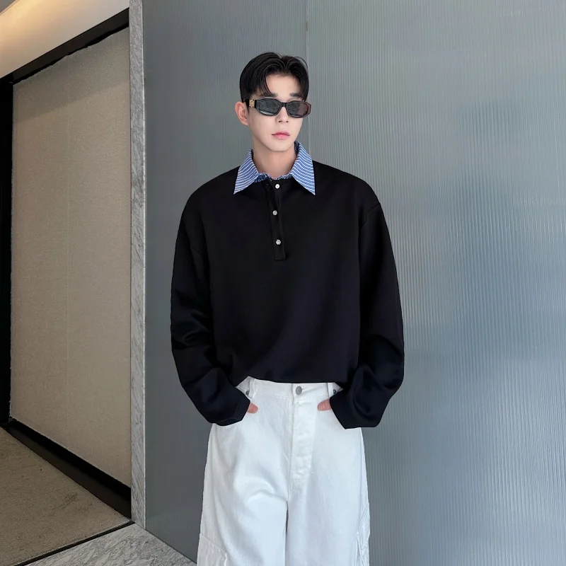 Loose Fit Long Sve irt Men's Striped Design Korean Sle Fake Two-Piece T-irt Autumn New Arrival Faionable Casu...
Loose Fit Long Sve irt Men's Striped Design Korean Sle Fake Two-Piece T-irt Autumn New Arrival Faionable Casu...