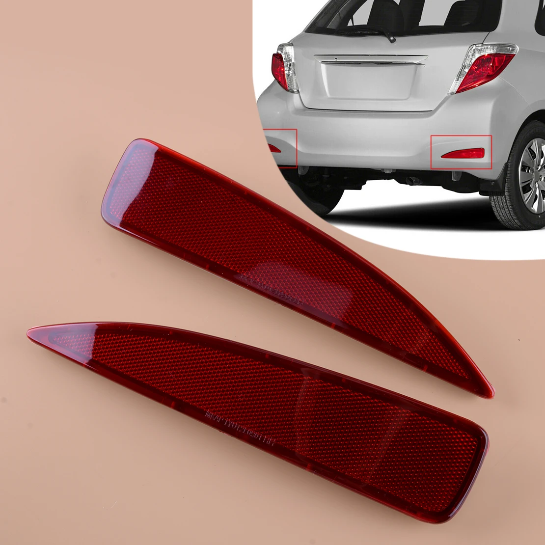 TO1185103 TO1184103 1 Pair Rear Bumper Reflector Light Lamp Housing Covers Fit For Toyota Yaris Base PREMIUM CE L LE 52163-52100
TO1185103 TO1184103 1 Pair Rear Bumper Reflector Light Lamp Housing Covers Fit For Toyota Yaris Base PREMIUM CE L LE 52163-52100