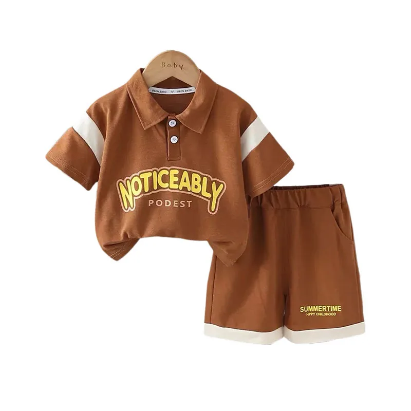 Baby Boy Boutique Clothes 2025 Korean Summer Casual Breathable Design Patchwork Letter Short Sleeve T-shirts and Shorts Kids Set
Baby Boy Boutique Clothes 2025 Korean Summer Casual Breathable Design Patchwork Letter Short Sleeve T-shirts and Shorts Kids Set