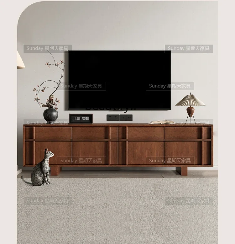 Log wind simple TV cabinet living room wall locker simple locker can be customized
Log wind simple TV cabinet living room wall locker simple locker can be customized