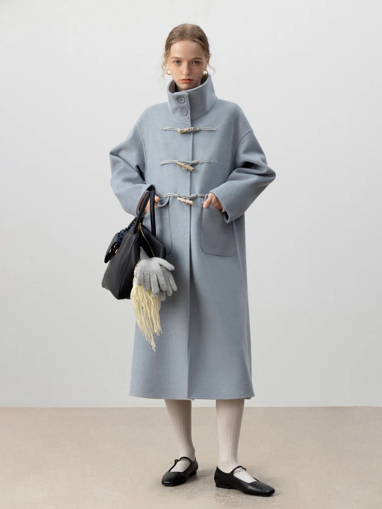 Eggka Long Woolen Coat Women's Autumn Winter New Sle Loose Fit Stand Collar Coat with Big kets Faionable Slimming Oute...
Eggka Long Woolen Coat Women's Autumn Winter New Sle Loose Fit Stand Collar Coat with Big kets Faionable Slimming Oute...