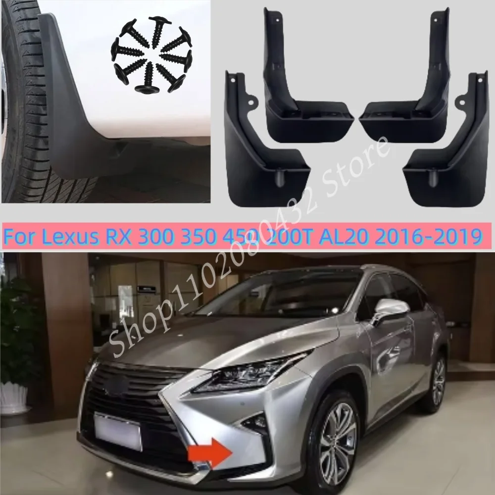 MudFlaps For Lexus RX 300 350 450 200T AL20 2016-2019 Mudguards Mud Flaps Splash Guards Front Rear Fender Car Accessories 4Pcs
MudFlaps For Lexus RX 300 350 450 200T AL20 2016-2019 Mudguards Mud Flaps Splash Guards Front Rear Fender Car Accessories 4Pcs