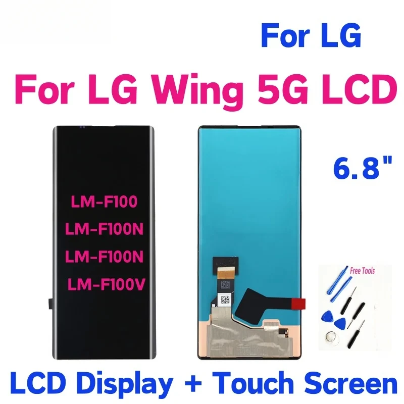 6.8 for LG Wing 5G LCD display touch screen digitizer assembly lm-f100 lmf100n lm-f100n lm-f100v
6.8 for LG Wing 5G LCD display touch screen digitizer assembly lm-f100 lmf100n lm-f100n lm-f100v