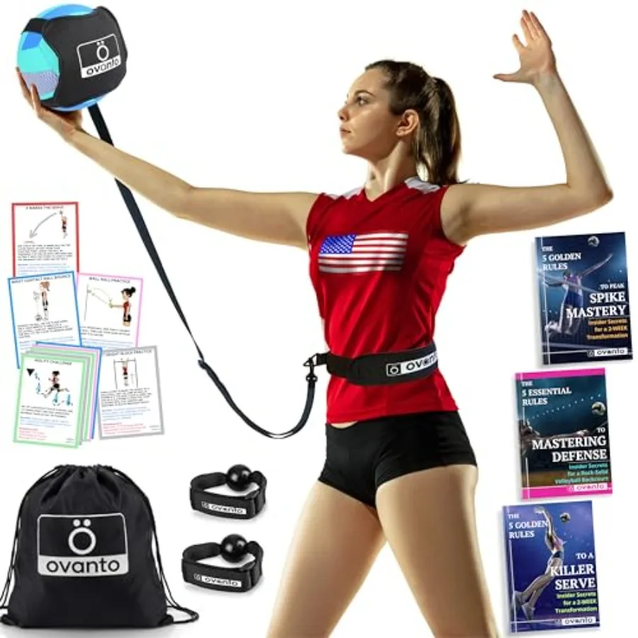 Volleyball Training Equipment Aid Solo Volleyball Equipment in 4 Styles to Serve Spike Set and Pass Like a Pro - Adjustable Vol
Volleyball Training Equipment Aid Solo Volleyball Equipment in 4 Styles to Serve Spike Set and Pass Like a Pro - Adjustable Vol