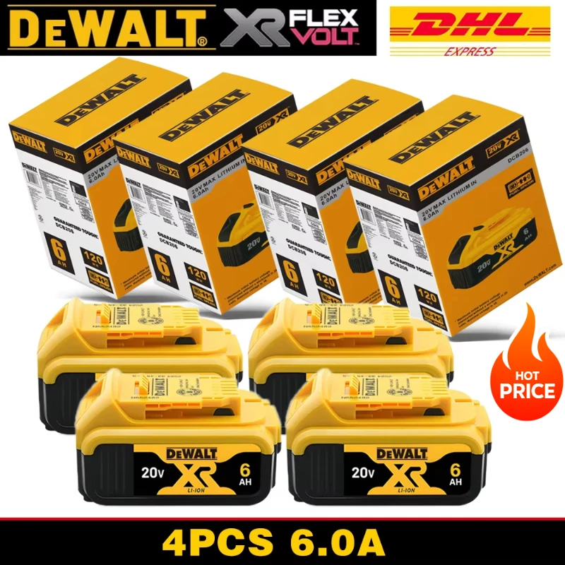 Original Quality DEWALT 20V 6Ah Battery 6Ah High Capacity | ⚡️Fast Charging Compatible with DCB184/205/609 tools
Original Quality DEWALT 20V 6Ah Battery 6Ah High Capacity | ⚡️Fast Charging Compatible with DCB184/205/609 tools