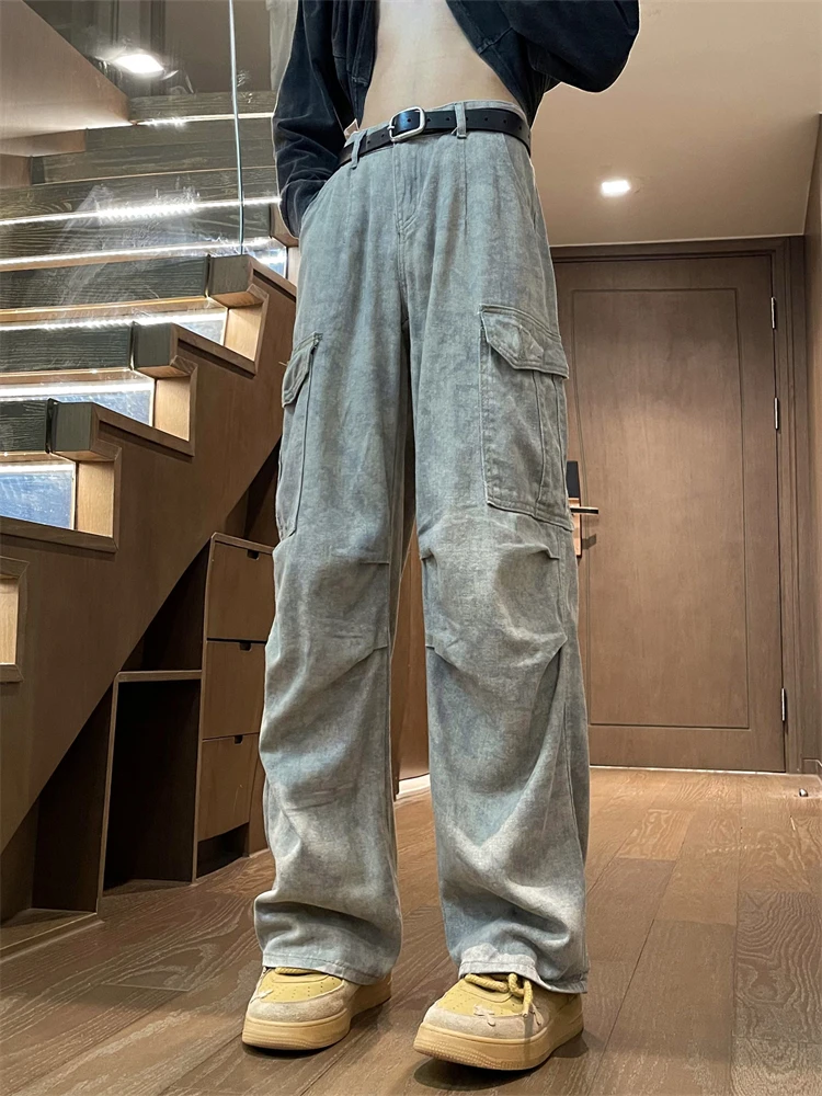 Marble Pattern Folded Paratrooper Workwear Pants Men's Autumn Trendy Vintage Design American Wide Leg Casual Long Trousers
Marble Pattern Folded Paratrooper Workwear Pants Men's Autumn Trendy Vintage Design American Wide Leg Casual Long Trousers