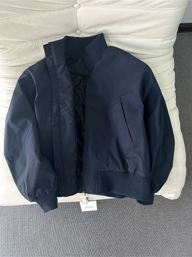 Thiened Winter Jaet Men's Blue down Jaet Warmth Cleanfit Pilot Cotton Coat American Sle Polyester Fiber White Goose down
Thiened Winter Jaet Men's Blue down Jaet Warmth Cleanfit Pilot Cotton Coat American Sle Polyester Fiber White Goose down