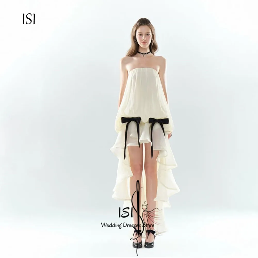 ISI Fashion Ruffle Mini-Length Korea Wedding Dress Photo Shoot Hi-Lo Bow Above Knee Bridal Gown Customized 웨딩드레스
ISI Fashion Ruffle Mini-Length Korea Wedding Dress Photo Shoot Hi-Lo Bow Above Knee Bridal Gown Customized 웨딩드레스