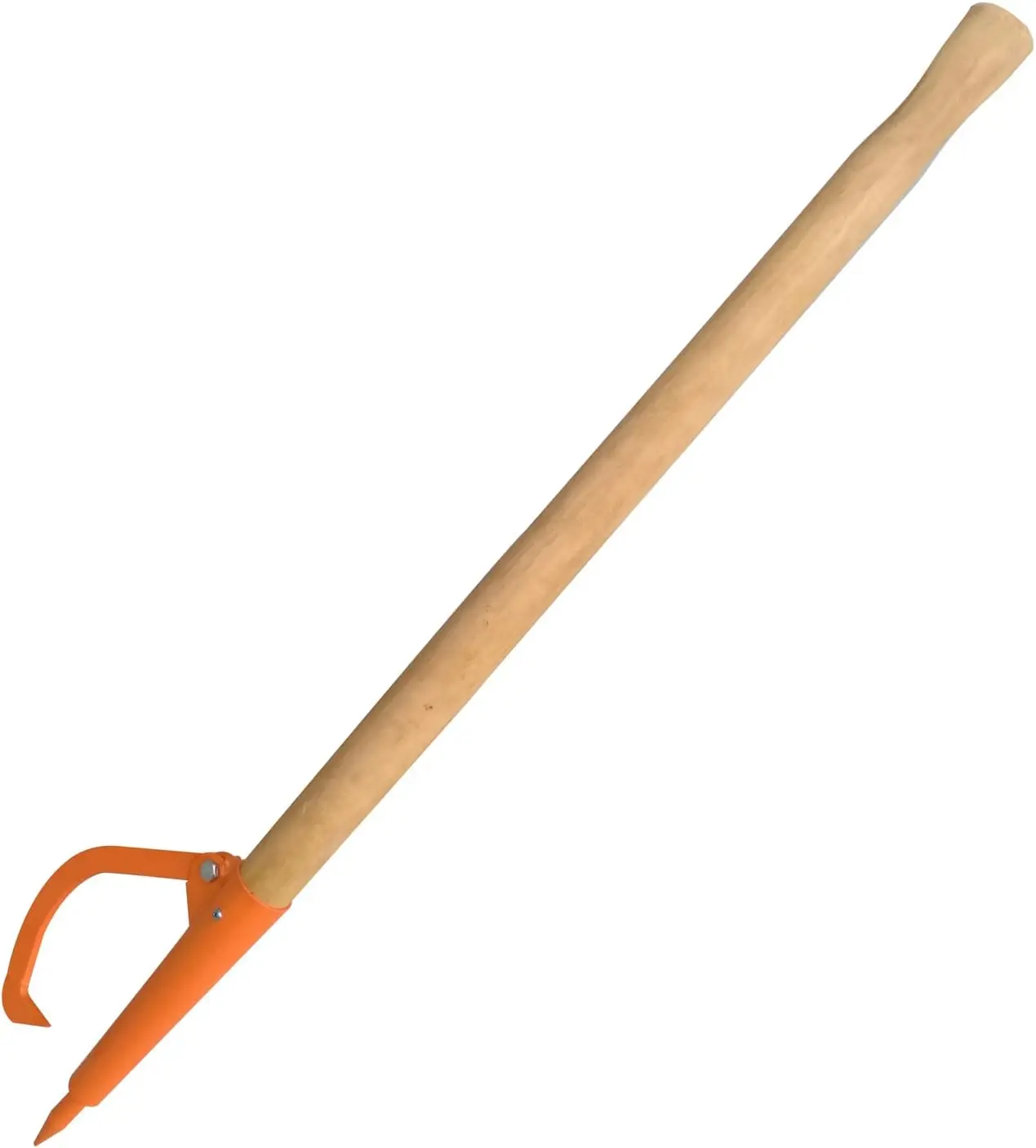 58 in Log Peavy Cant Hook, Heavy Duty Log Rolling Tool with Hardwood Handle, 16 in Retractable Opening, Orange
58 in Log Peavy Cant Hook, Heavy Duty Log Rolling Tool with Hardwood Handle, 16 in Retractable Opening, Orange