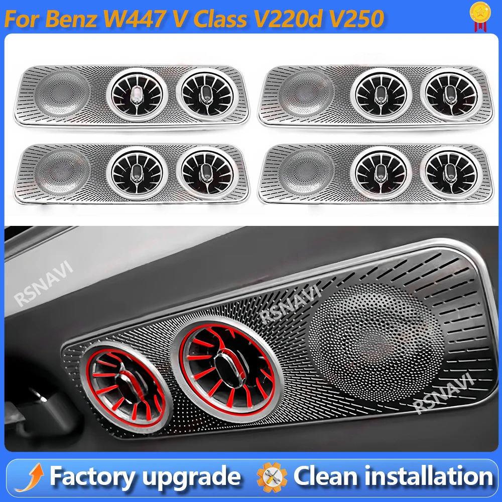 Interior Roof LED Air Conditioning Turbo Vent AC Outlet Trim For Mercedes Benz W447 V Class V220d V250 Air Nozzle Modification
Interior Roof LED Air Conditioning Turbo Vent AC Outlet Trim For Mercedes Benz W447 V Class V220d V250 Air Nozzle Modification