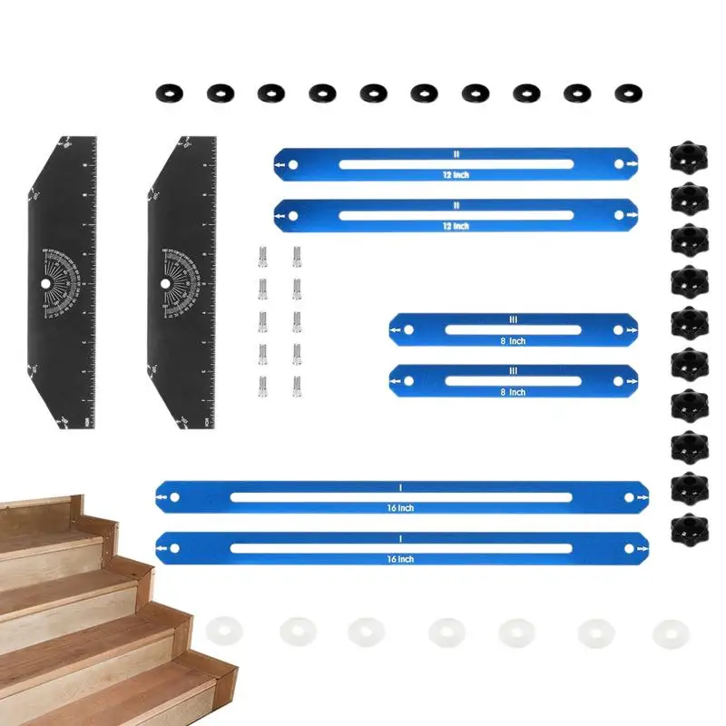 Stair Measuring Tool Aluminum Alloy Stair Tread Jig Tool Multifunctional Step Measuring Template Jig For Family Villas Duplex
Stair Measuring Tool Aluminum Alloy Stair Tread Jig Tool Multifunctional Step Measuring Template Jig For Family Villas Duplex