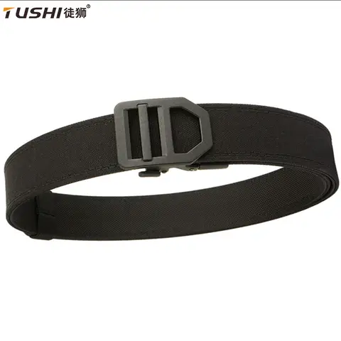 TUSHI Belt Military Belt for Men Sturdy Nylon Metal Automatic Buckle Police Duty Belt Tactical Outdoor Girdle IPSC Accessories