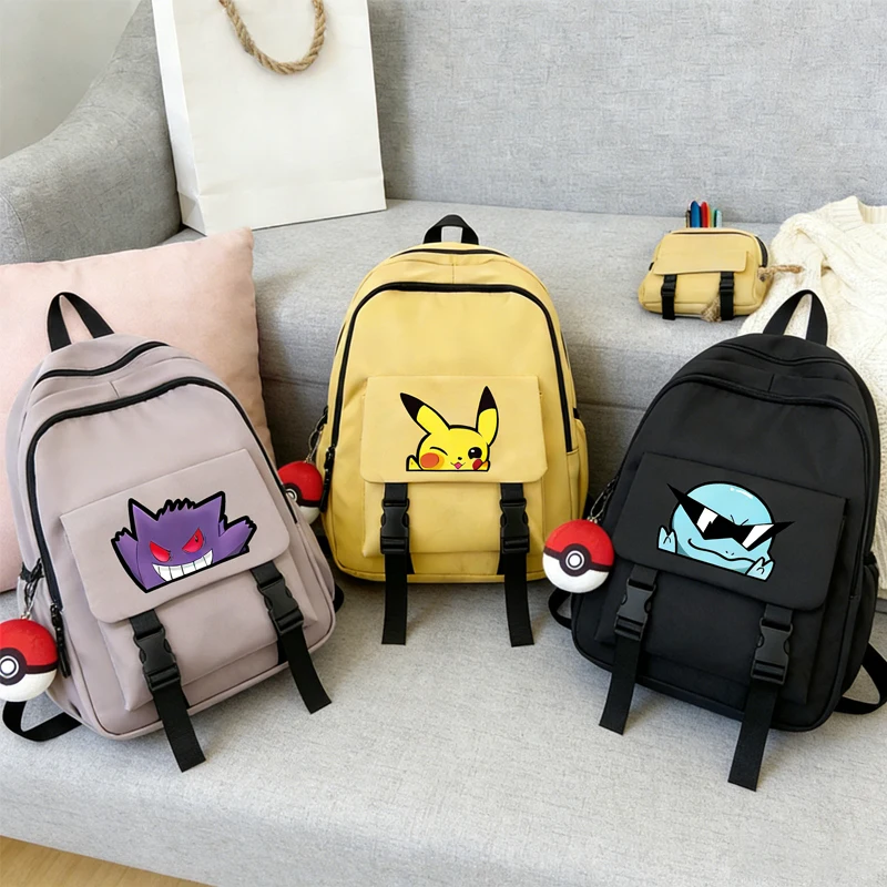 Simple Backpacks Large Capacity Travel Bag EEVEE Pikachu Harajuku Student Schoolbag Women Man Bag Bookbag for Boy Girl Knapsack
Simple Backpacks Large Capacity Travel Bag EEVEE Pikachu Harajuku Student Schoolbag Women Man Bag Bookbag for Boy Girl Knapsack