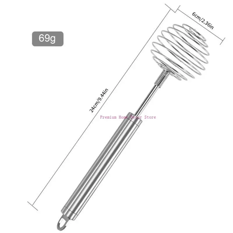 Handheld Butter Eggs Mixer Stainless Steel Spirals Spring Whisk Hand Push Rotating Whisks Blenders Kitchen Milk Frother JOMD
Handheld Butter Eggs Mixer Stainless Steel Spirals Spring Whisk Hand Push Rotating Whisks Blenders Kitchen Milk Frother JOMD