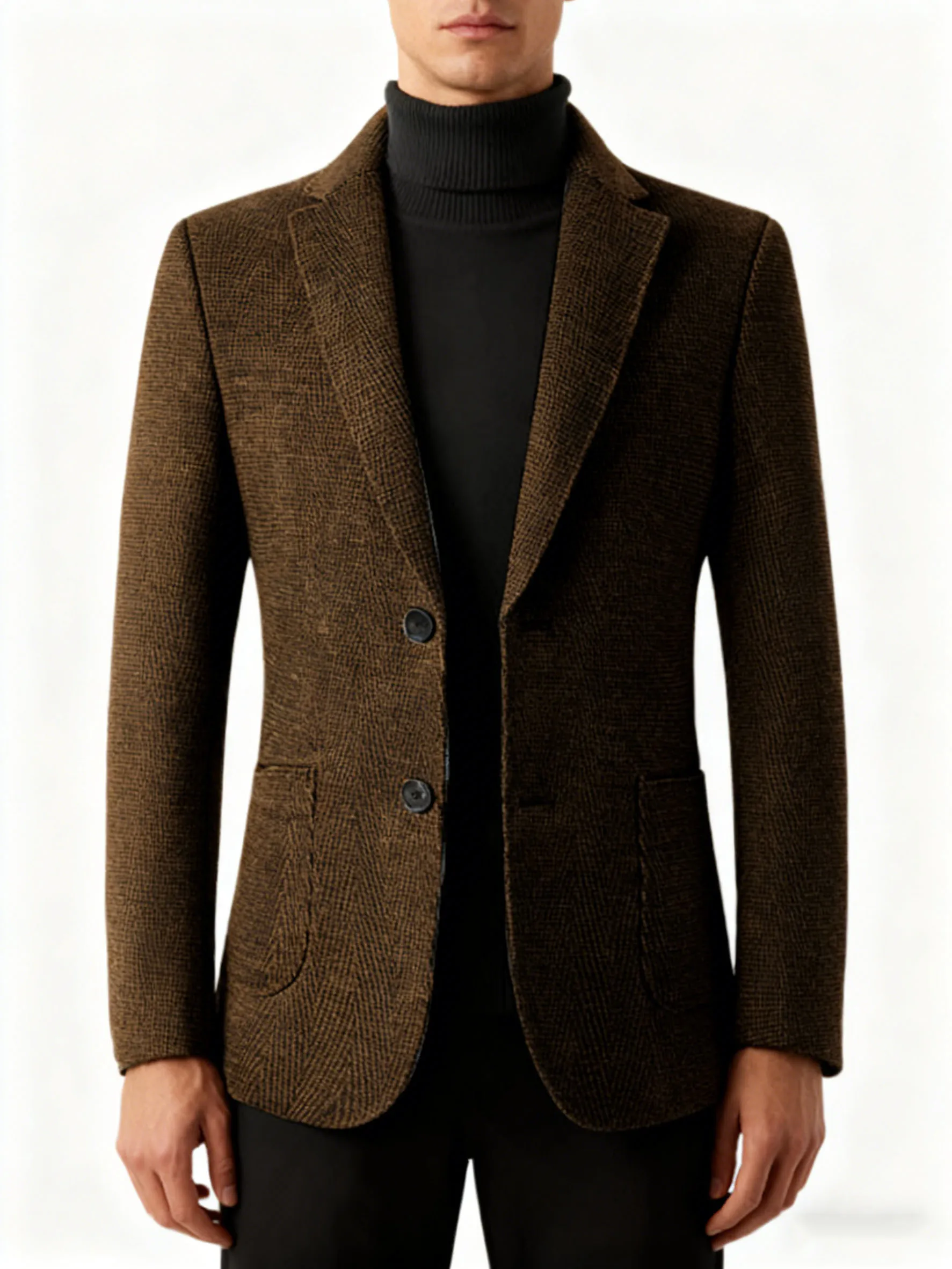 Retro Tweed Men's Suit Jackets Herringbone Slim Fit Sport Coats Single Breasted Business Casual Blazer Groom‘s Coat For Banquet
Retro Tweed Men's Suit Jackets Herringbone Slim Fit Sport Coats Single Breasted Business Casual Blazer Groom‘s Coat For Banquet