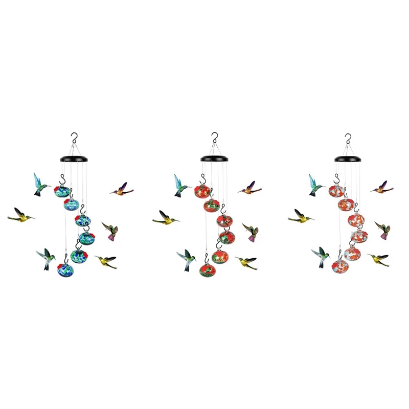 3PCS Wind Chimes Bird Feeders For Outdoors Hanging Ant And Bee Proof,Never Leak,Perfect Garden Decor For Outside Durable
3PCS Wind Chimes Bird Feeders For Outdoors Hanging Ant And Bee Proof,Never Leak,Perfect Garden Decor For Outside Durable