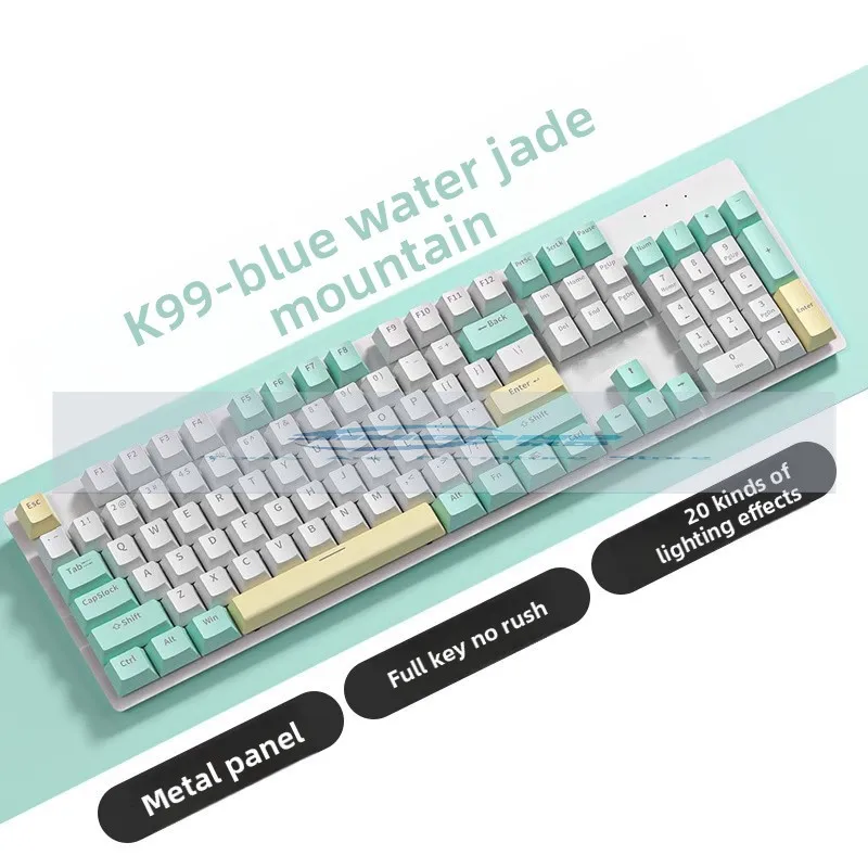 K99 Green Axis Wired Game Hot Swap Mechanical Keyboard External E-sports Office Tea Axis
K99 Green Axis Wired Game Hot Swap Mechanical Keyboard External E-sports Office Tea Axis