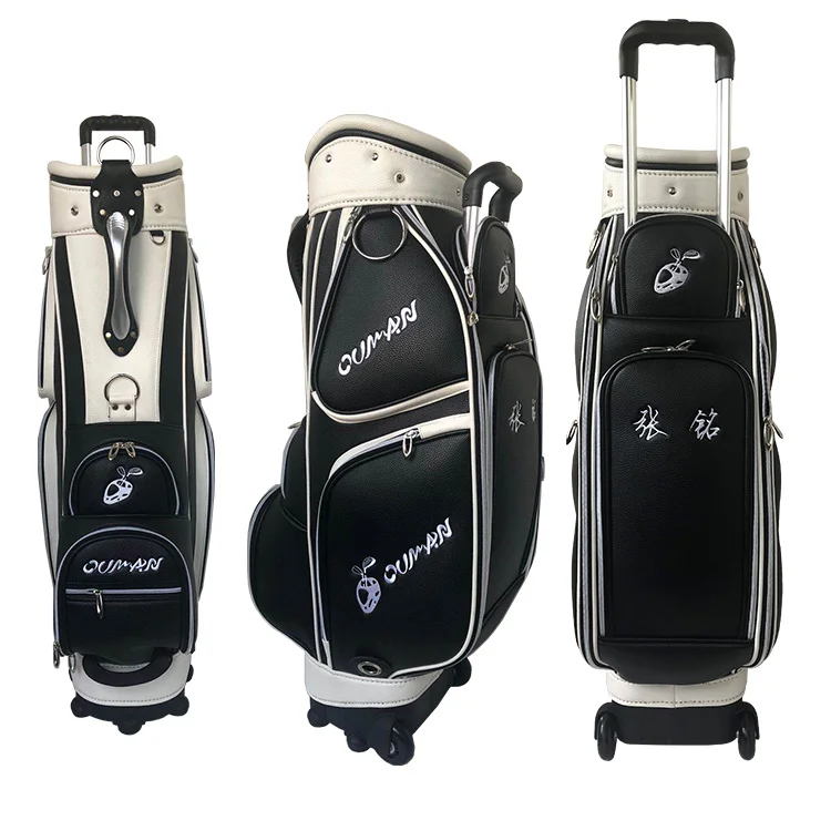 Hot Sale Golf Bag Clothes Bag With Wheels Easy to Carry Neoprene PU Lichee Pattern Waterproof Black Tour Golf Staff PU Bag
Hot Sale Golf Bag Clothes Bag With Wheels Easy to Carry Neoprene PU Lichee Pattern Waterproof Black Tour Golf Staff PU Bag