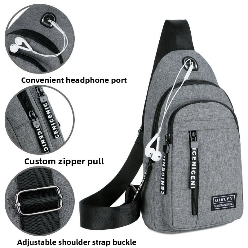 Casual Men's Nylon Canvas Chest Bag Crossbody Bag New Style Single Shoulder Bag Backpack Multi-Functional Sports Waist Bag
Casual Men's Nylon Canvas Chest Bag Crossbody Bag New Style Single Shoulder Bag Backpack Multi-Functional Sports Waist Bag