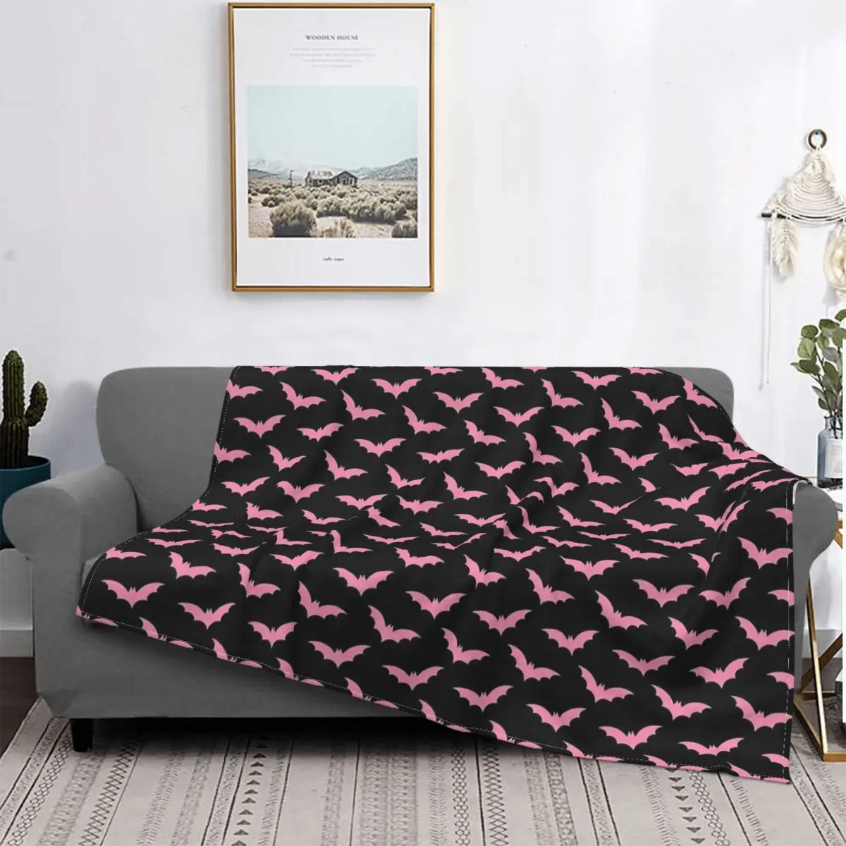 Pink Bat Halloween Goth Blankets Flannel Spring Autumn Multi-function Super Soft Throw Blanket for Bedding Couch Rug Piece
Pink Bat Halloween Goth Blankets Flannel Spring Autumn Multi-function Super Soft Throw Blanket for Bedding Couch Rug Piece