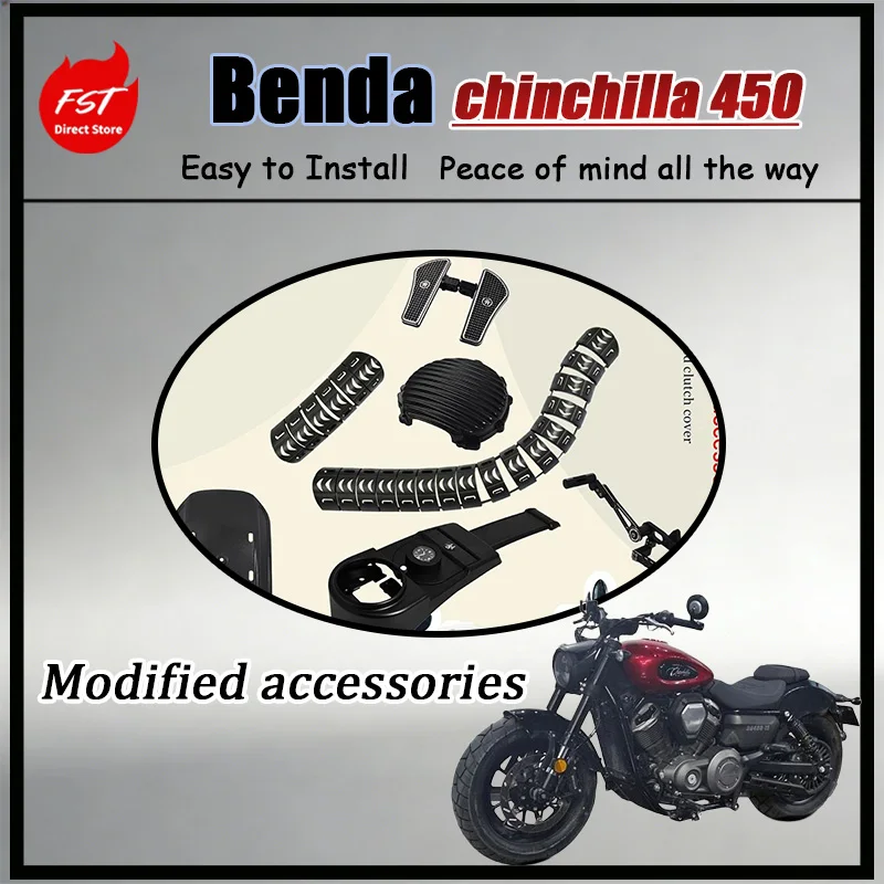 FOR Chinchilla 450 Full Set Mod Parts - Exhaust Anti Scald Cover Gear Shifter Enlarged Footrest Mudguard Engine Clutch Guard
FOR Chinchilla 450 Full Set Mod Parts - Exhaust Anti Scald Cover Gear Shifter Enlarged Footrest Mudguard Engine Clutch Guard