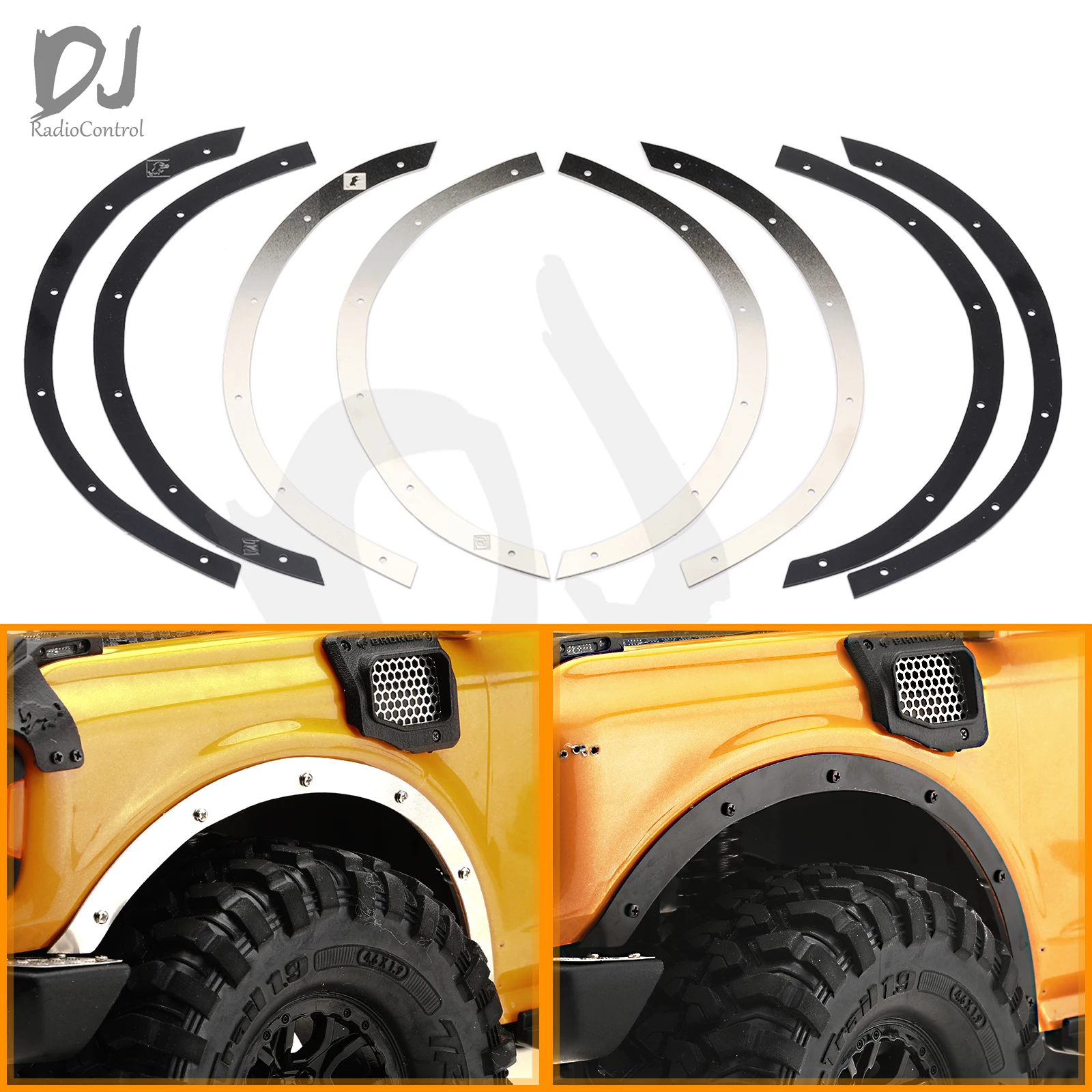 Metal Wheel Eyebrow Simulation Decorative Strip For 1/10 Crawler Climbing Vehicle Parts Trx-4 92076-4 Bronco
Metal Wheel Eyebrow Simulation Decorative Strip For 1/10 Crawler Climbing Vehicle Parts Trx-4 92076-4 Bronco