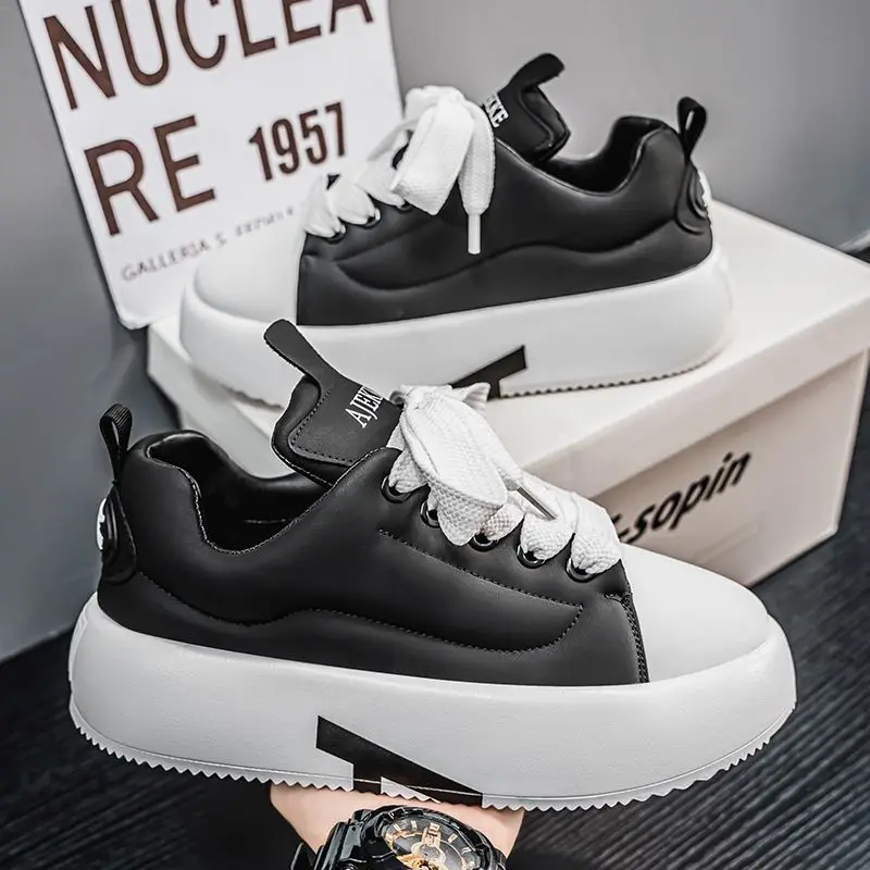 2025 New Thick Soled Men's and Women's Sports Board Shoes, Wear-resistant and Height Increasing Lace Up Sports Shoes Size 39-44
2025 New Thick Soled Men's and Women's Sports Board Shoes, Wear-resistant and Height Increasing Lace Up Sports Shoes Size 39-44