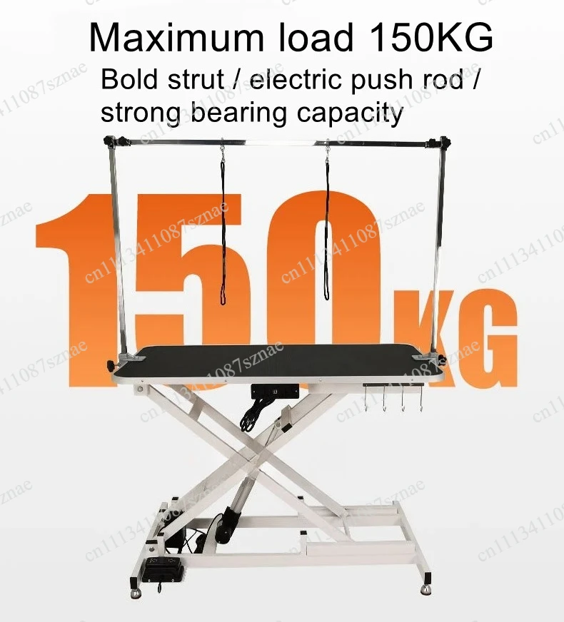 Electric lift pet grooming table cat and dog bathing grooming grooming table non-slip waterproof easy to clean PVC table top
Electric lift pet grooming table cat and dog bathing grooming grooming table non-slip waterproof easy to clean PVC table top