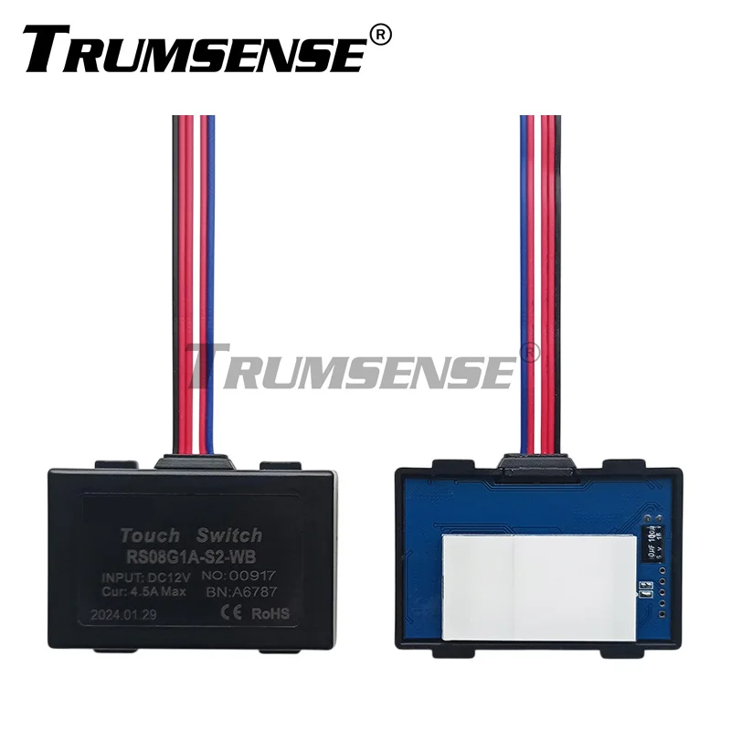 Trumsense 2 in 1 RS08G1A-S2-WB Human Motion Radar Switch Stepless Brightness Adgusting Demister Control for LED Light Mirror 
Trumsense 2 in 1 RS08G1A-S2-WB Human Motion Radar Switch Stepless Brightness Adgusting Demister Control for LED Light Mirror