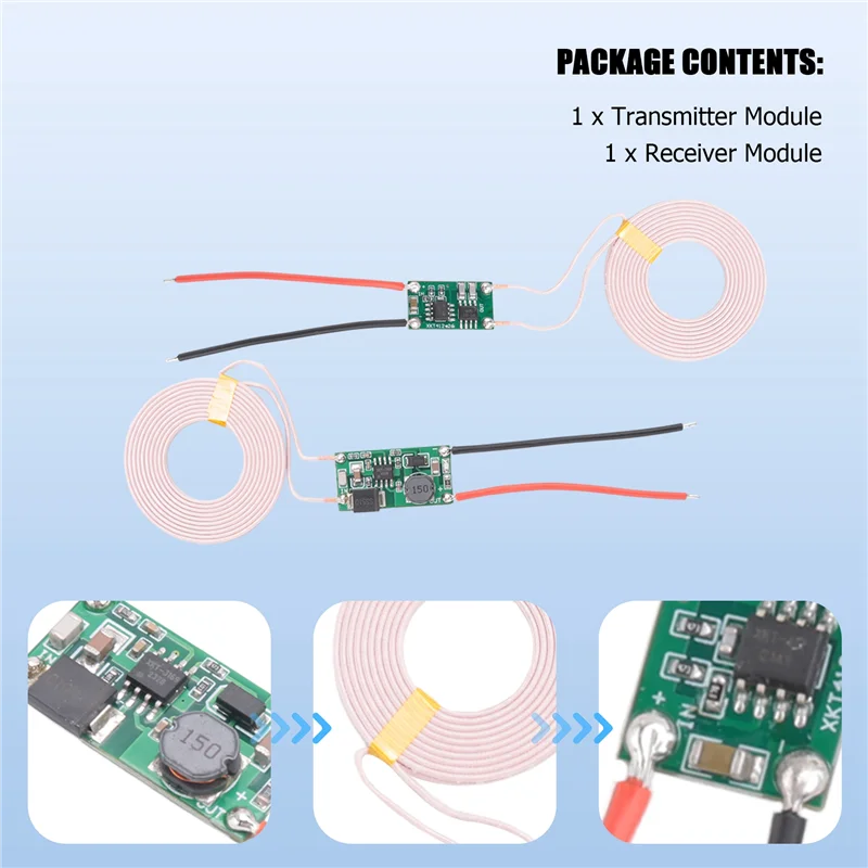 5V2A Wireless Power Module Wireless Charging Transmitter And Receiver Circuit Board Multifunctional Convenient Module Durable
5V2A Wireless Power Module Wireless Charging Transmitter And Receiver Circuit Board Multifunctional Convenient Module Durable