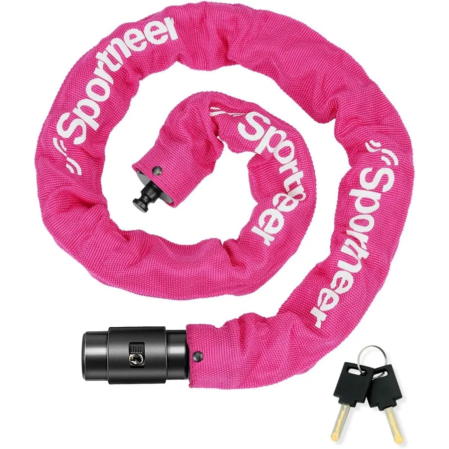 Sportneer Bike Lock: 8mm Thick High Security Anti Theft Bike Chain Lock with 2 Keys 3.2 4ft Long Heavy Duty AntiCut Bicycle Loc
Sportneer Bike Lock: 8mm Thick High Security Anti Theft Bike Chain Lock with 2 Keys 3.2 4ft Long Heavy Duty AntiCut Bicycle Loc