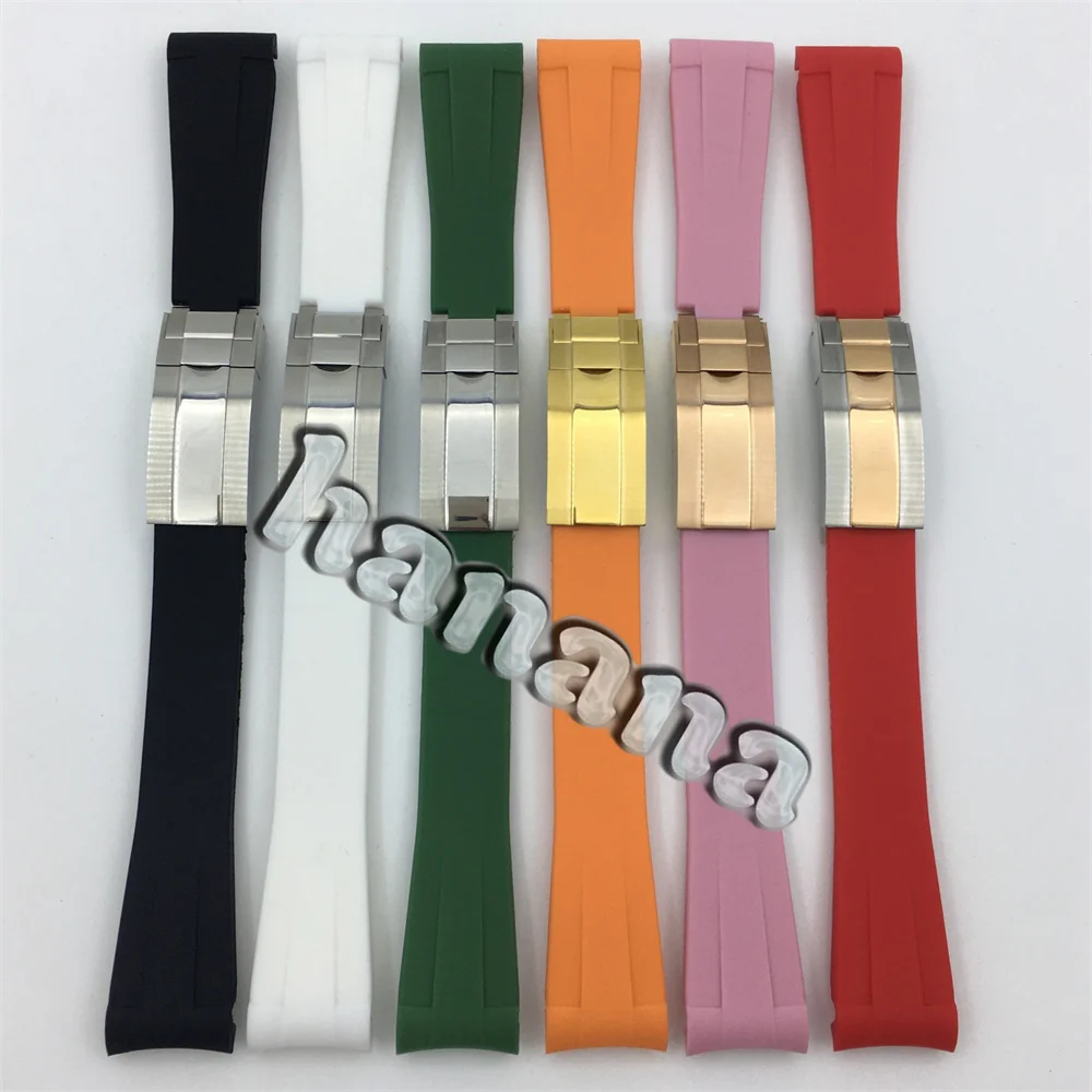20mm diving rubber strap black blue white red pink orange brown yellow with silver rose gold black stainless steel folding clasp
20mm diving rubber strap black blue white red pink orange brown yellow with silver rose gold black stainless steel folding clasp