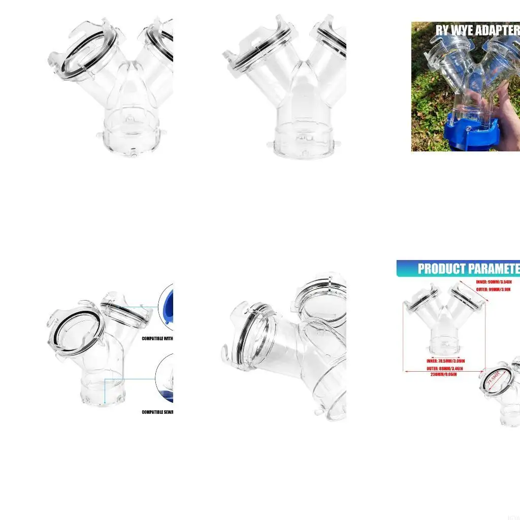 Y Splitter Fitting with Gasket RVs Wye Sewer Hose Adapter High Efficiency Transparent Sewer Hoses Y Pipe Connector D7YA
Y Splitter Fitting with Gasket RVs Wye Sewer Hose Adapter High Efficiency Transparent Sewer Hoses Y Pipe Connector D7YA