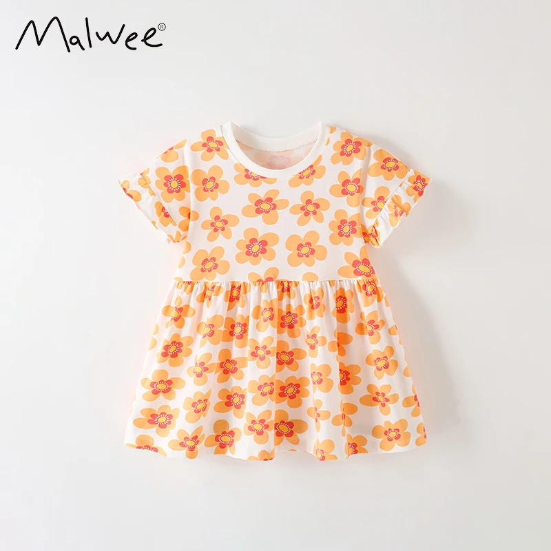 Malwee Girls' Princess Skirt Summer New Collection Girls' Butterfly Round Neck Short Sleeve Cute Little Girl Dress
Malwee Girls' Princess Skirt Summer New Collection Girls' Butterfly Round Neck Short Sleeve Cute Little Girl Dress